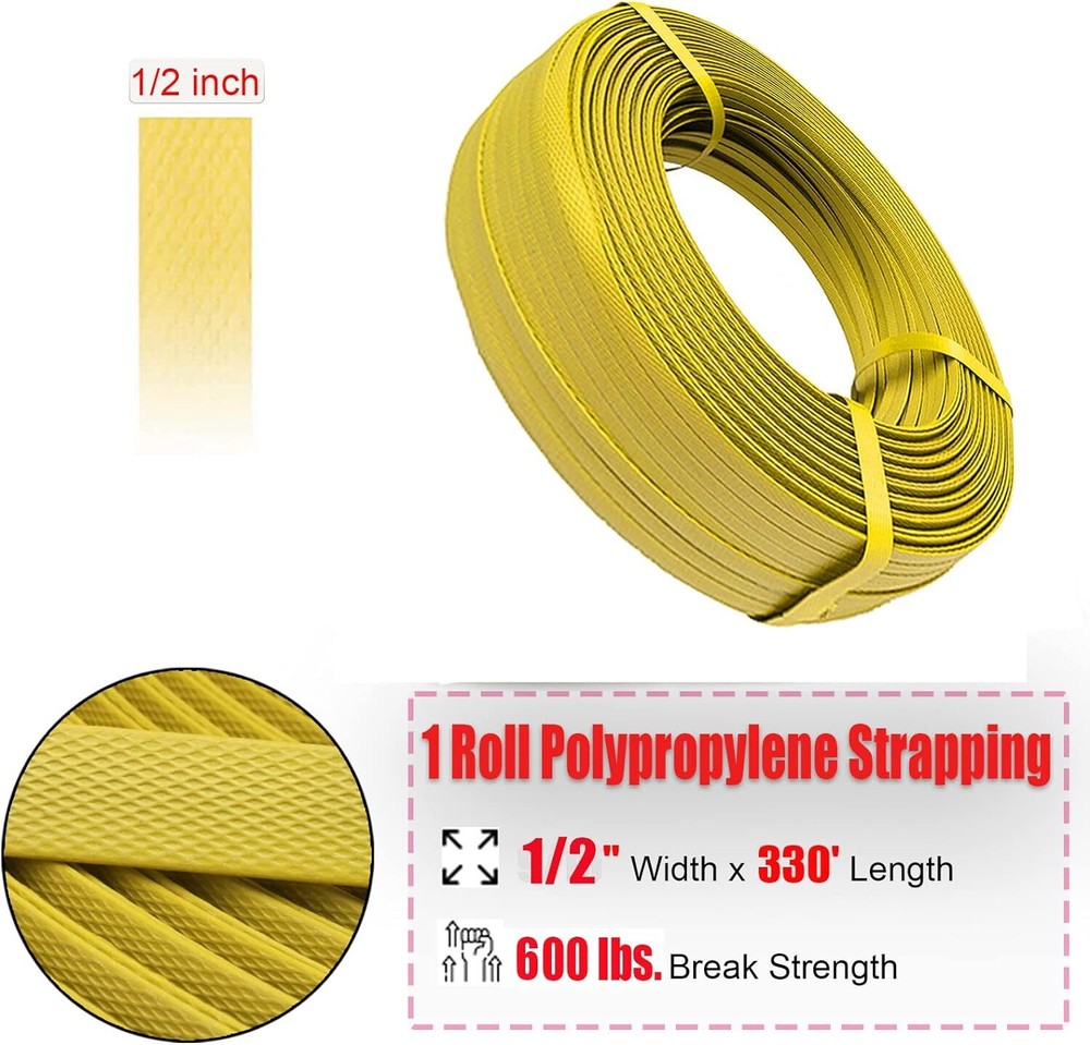 Poly Strapping 1/2 Plastic Strapping, Banding Strapping Roll