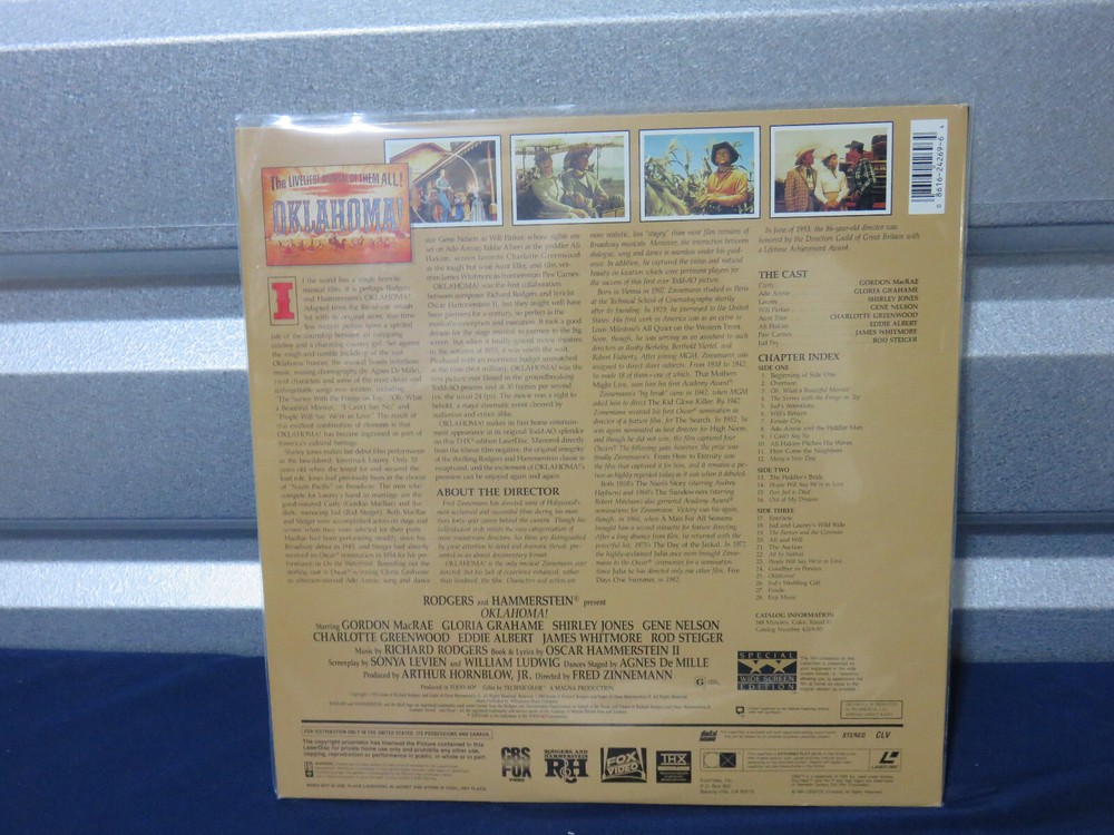 Oklahoma Laser Disc Great Condition (B2)