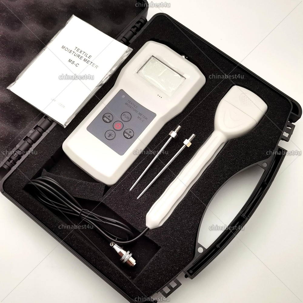 Textile Moisture Meter Tester Analyzer For Clothes Wool Yarm Moisture Measuring