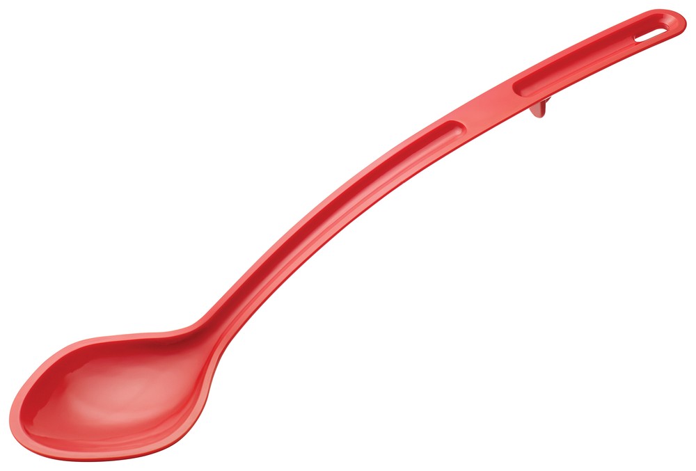 15" Serving Spoon, Red, PC, Curve (12 Each)
