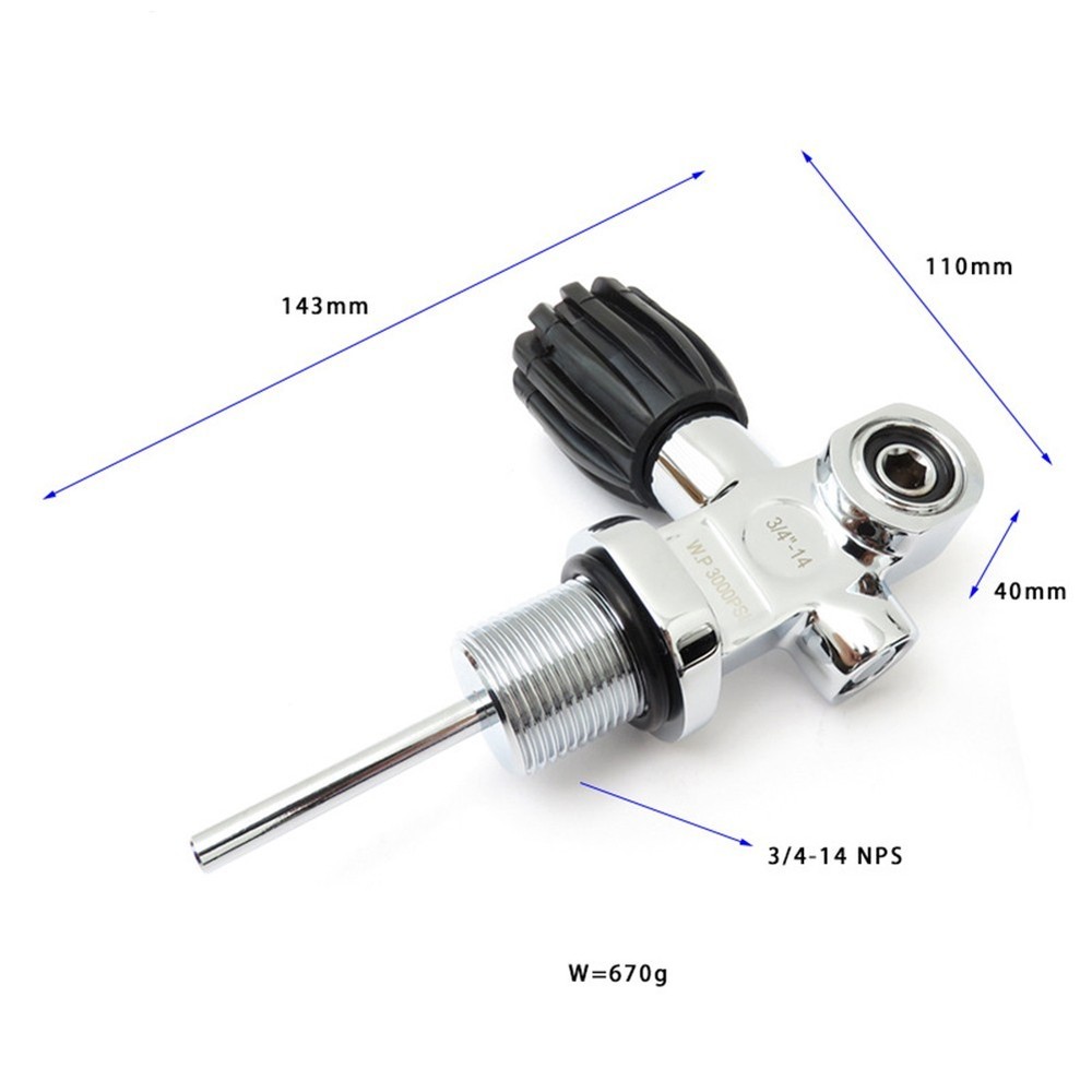 Tank Cylinder Diving Valve Study Compact Easy Installation Lightweight