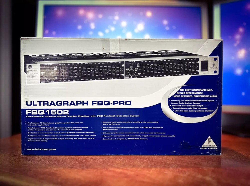 Behringer FBQ1502 Stereo Graphic Equalizer XLR Inputs