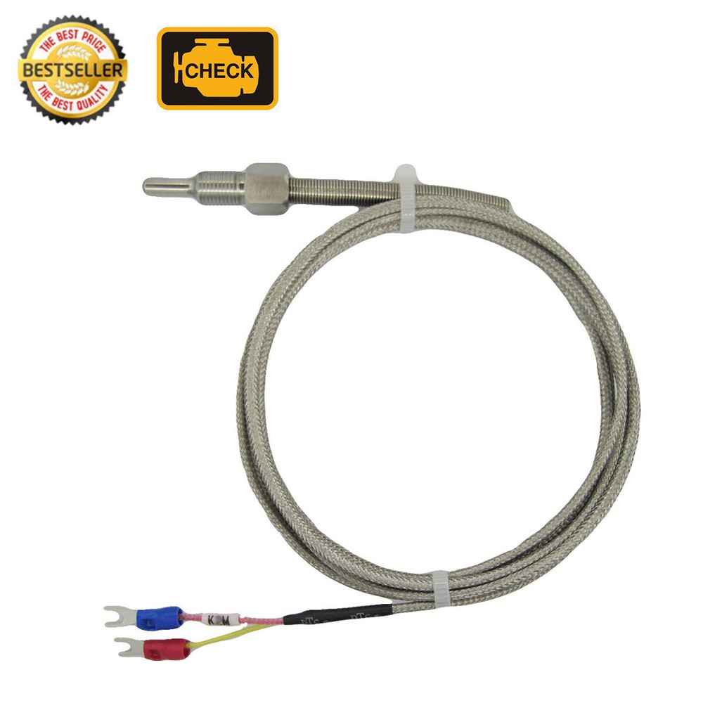 High Temperature Sensors EGT Probe with 1/8" NPT Threads & 2m Cable