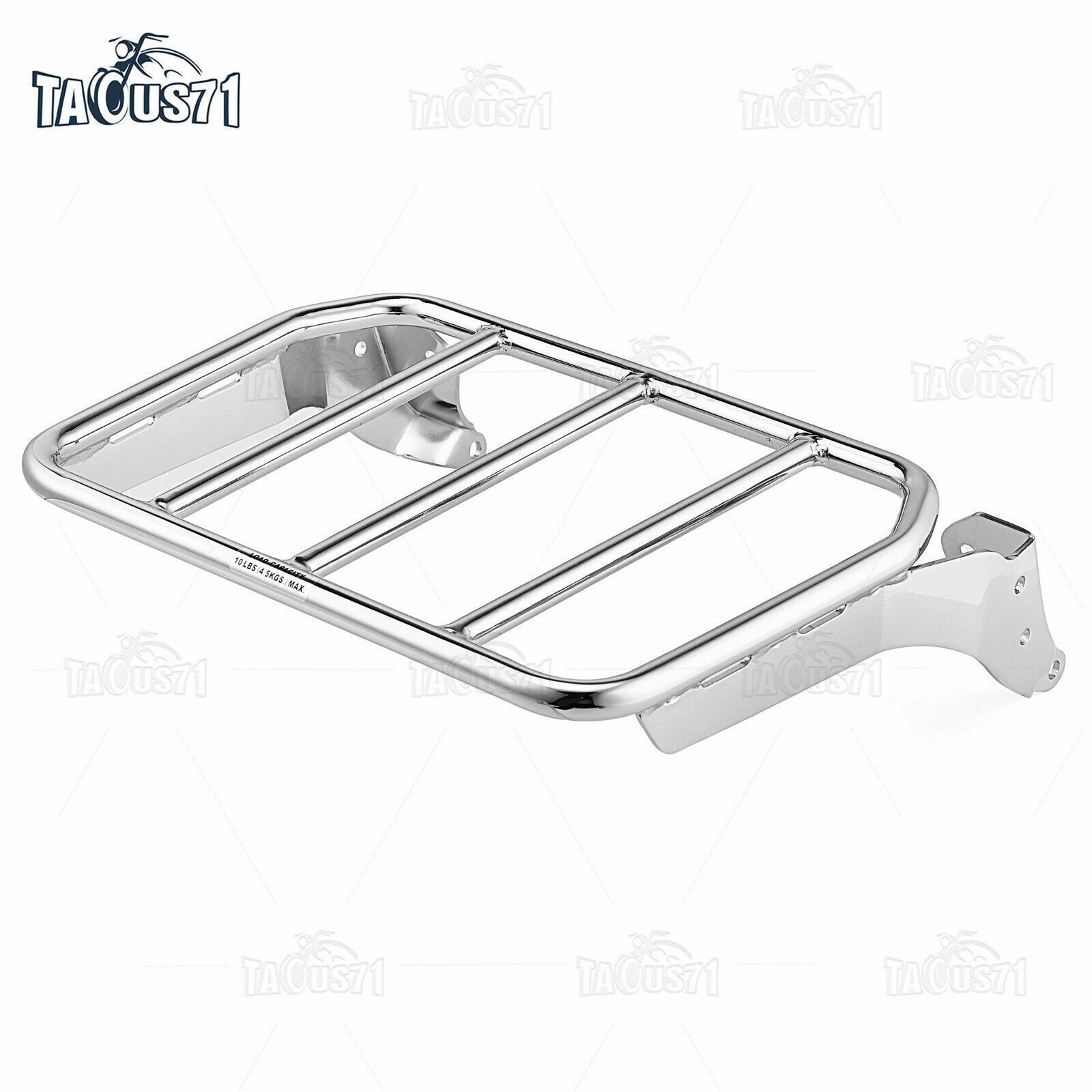 Detachable Chrome Sport Luggage Rack For 18-24 Harley Fat Boy Breakout Backrest