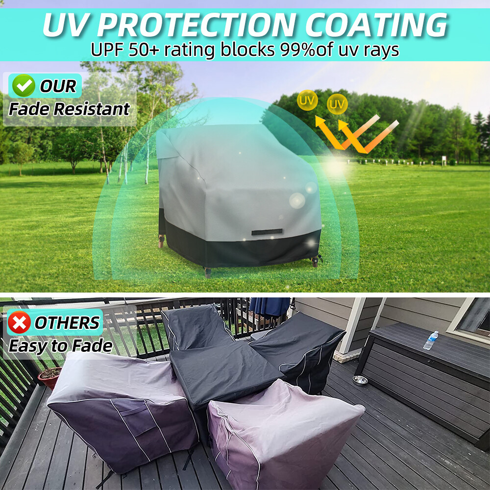 Waterproof Patio Chair Cover, Outdoor Furniture Cover for Lawn/Deck/Garden/Yard