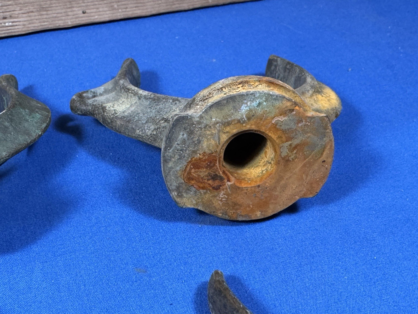 5 Vintage Oar Locks ~ 3 Bronze & 2 Galvanized ~ Belfast, ME Estate Find