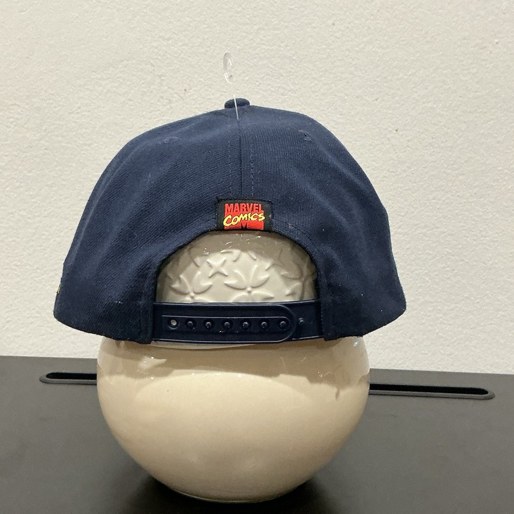 Marvel Spider-Man Lids Exclusive Snapback Hat Navy Blue Comic Panel Underbrim