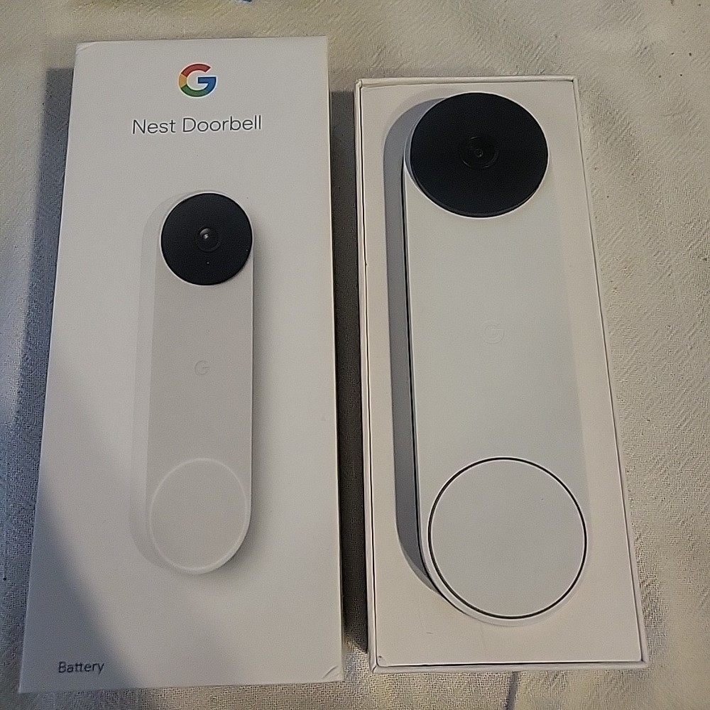 Google Nest Doorbell, Battery - Snow