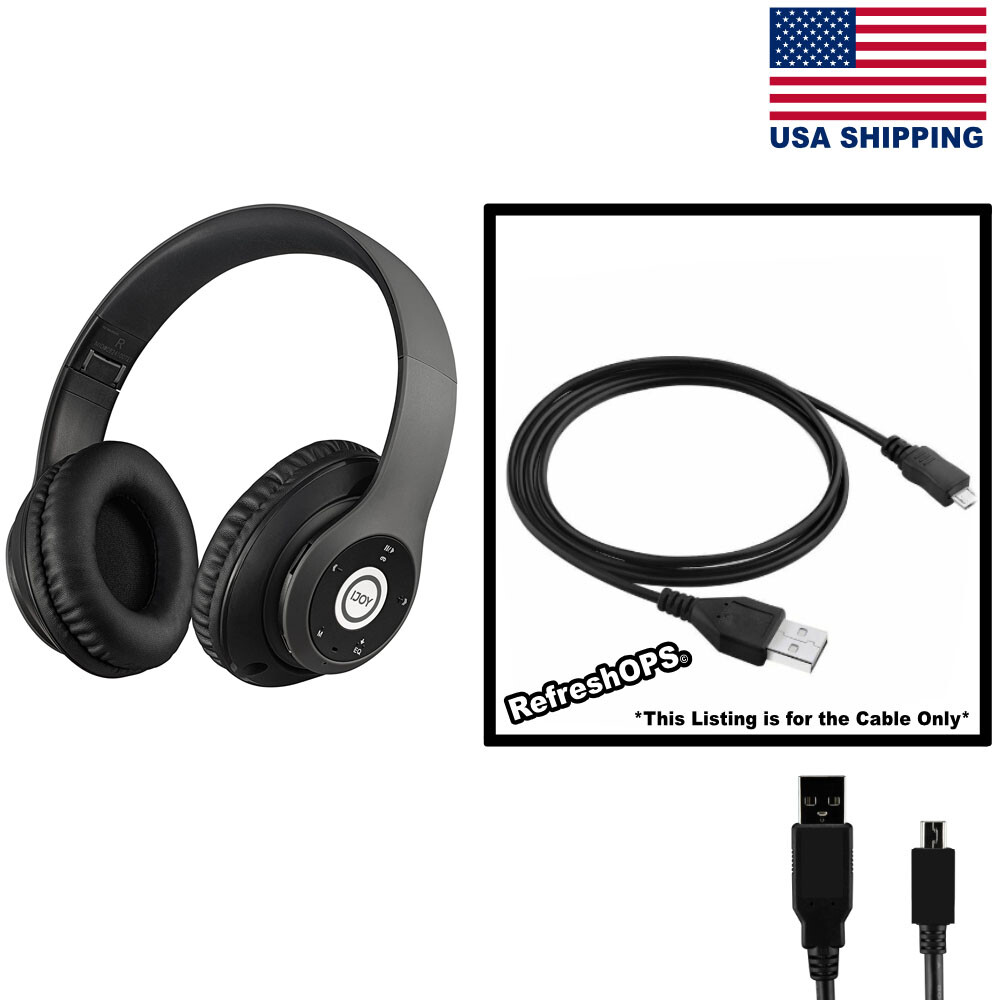 iJoy Matte Wireless Headphones USB Cable Transfer Cord Replacement