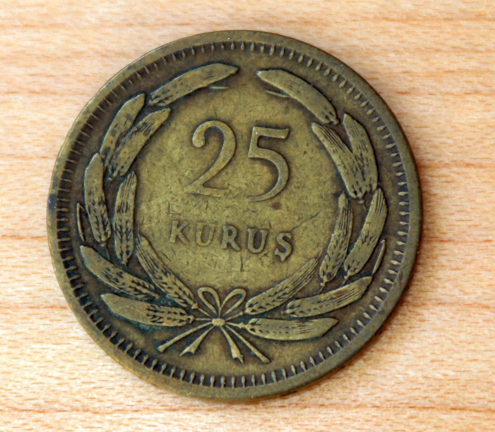 1956 Turkey 25 Kurus