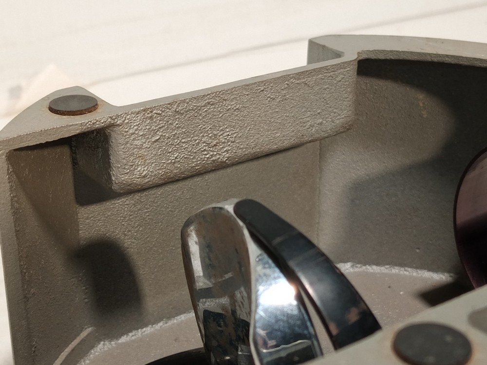 Olympus Tokyo microscope base w/ iris diaphragm, rotating stage, mirror shown