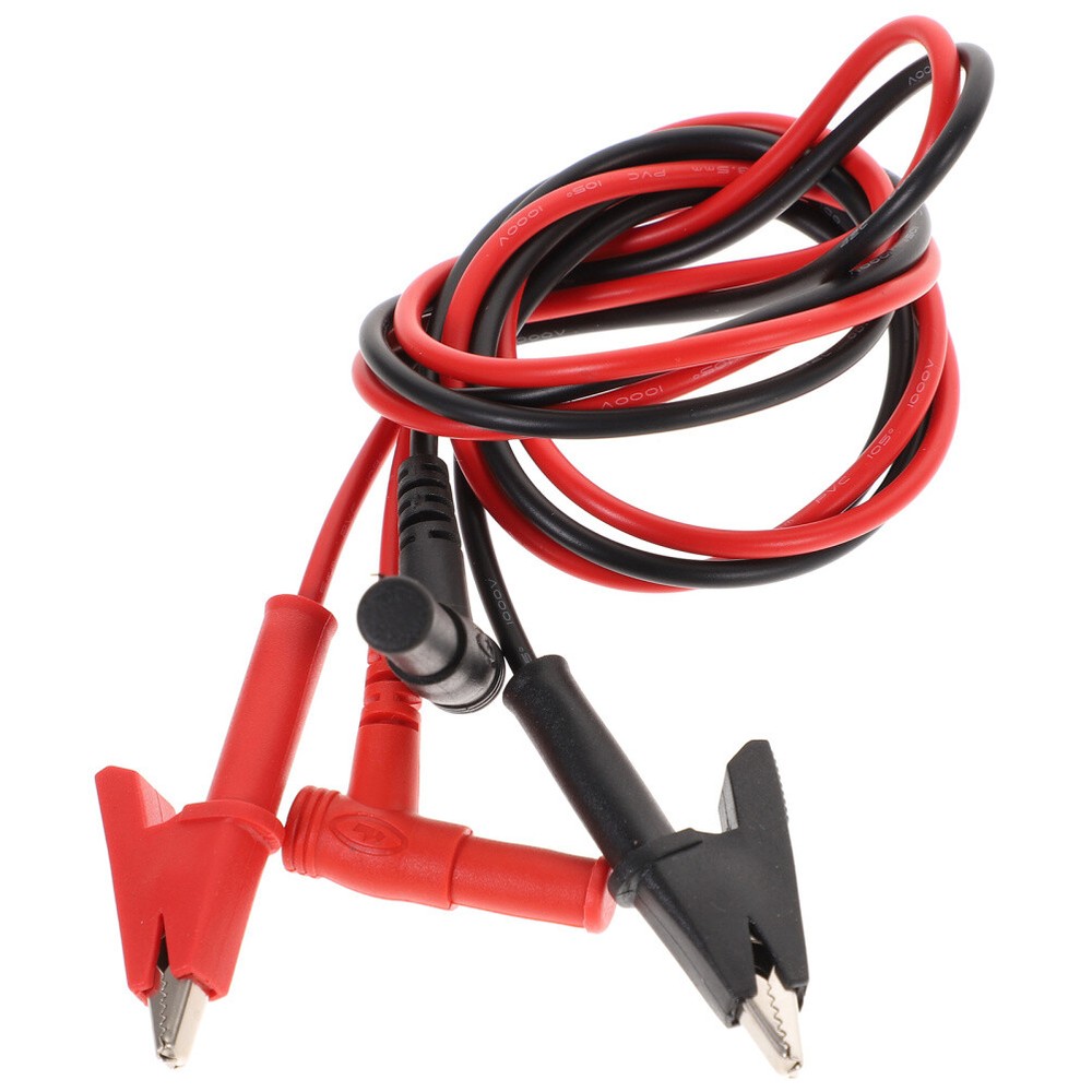 Volt Meter Leads Multimeter Cable Alligator Clips Testing Probe