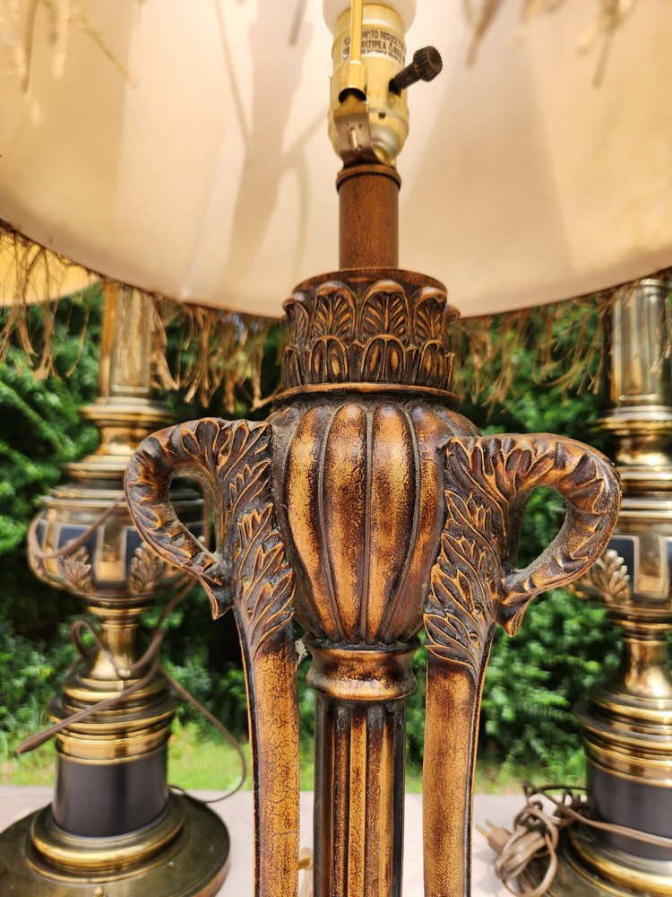 Baroque Style Bronzed Table Lamp