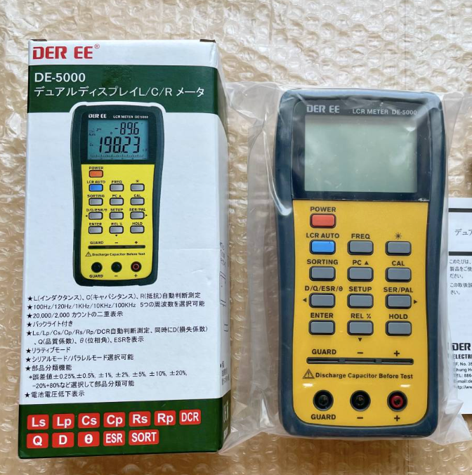 DER EE DE-5000 High Accuracy Handheld LCR Meter Main Unit Only New JP