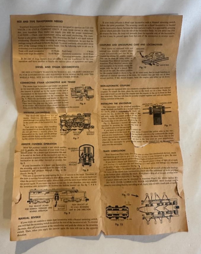American Flyer Instruction Book for Assembling and Operating 3/16" Scale Trains