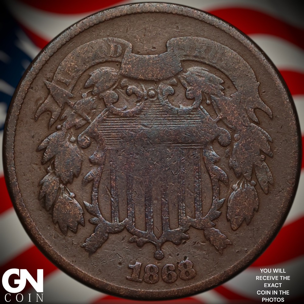 1868 2 Cent Piece A2300