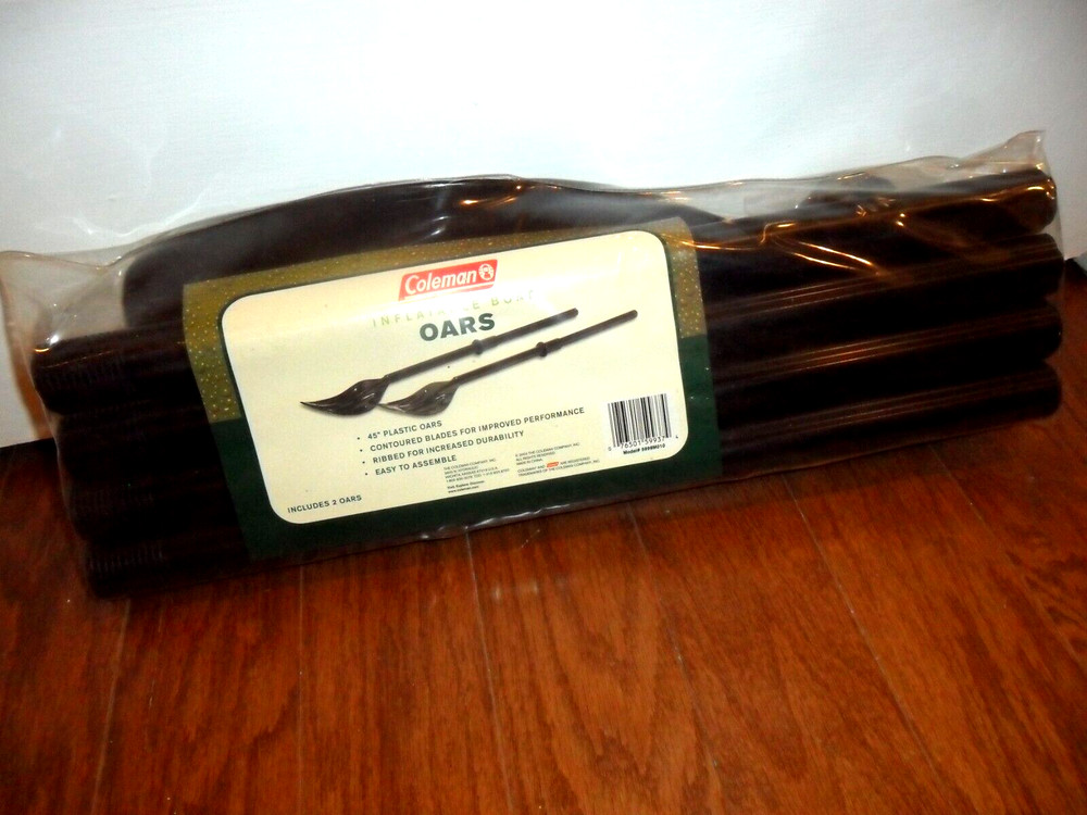 Coleman Inflatable Boat Oars 45" Contoured Plastic Blades