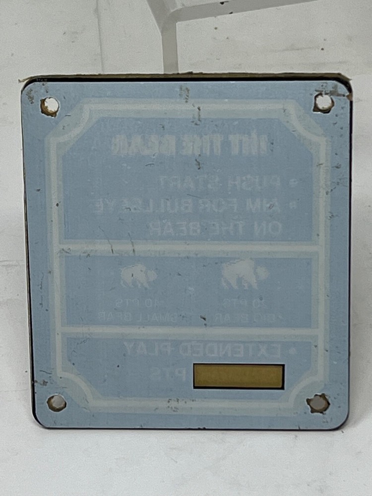 NOS Atari HIT THE BEAR how to play plexi