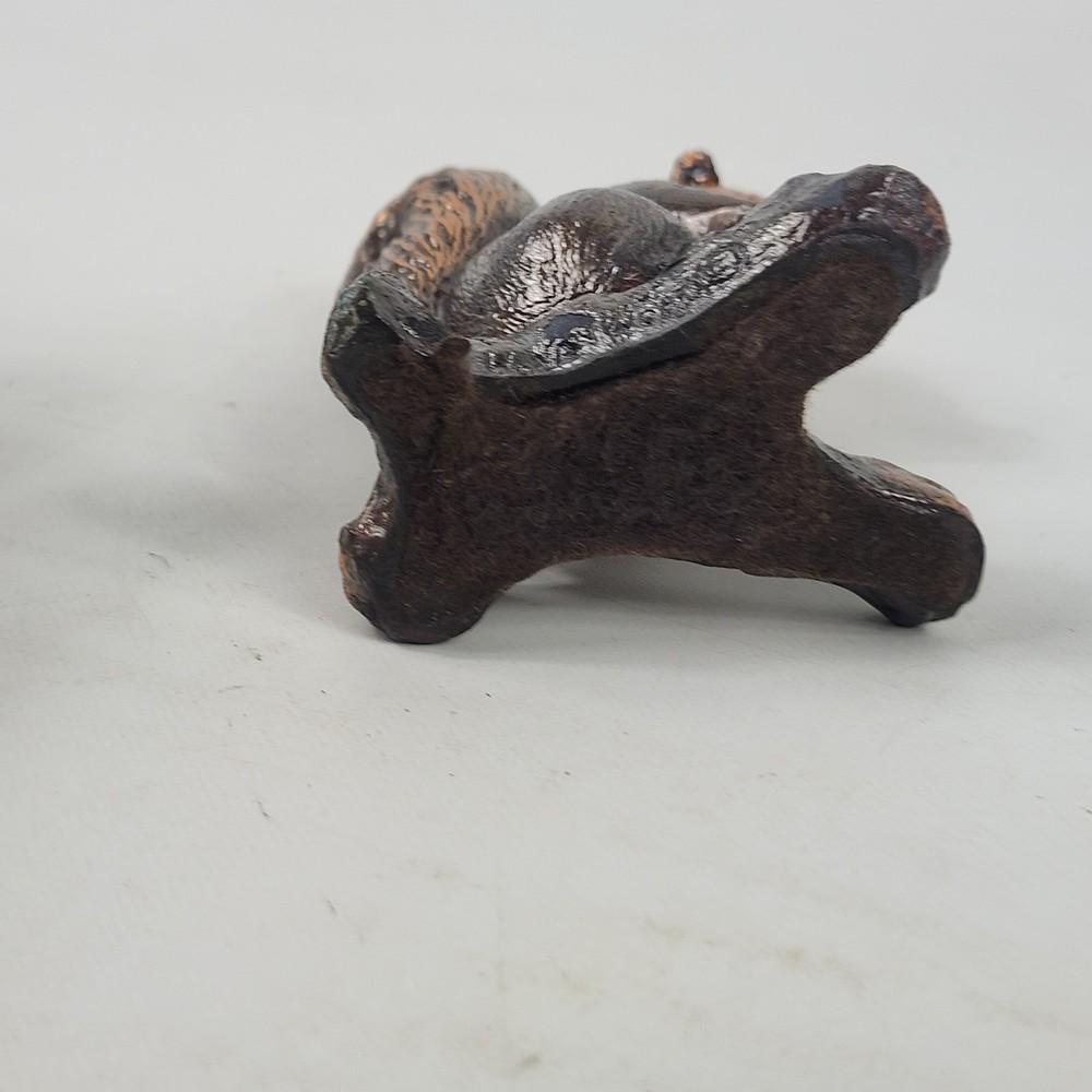H. Van Wolfe Bronze Squirrel Sculpture