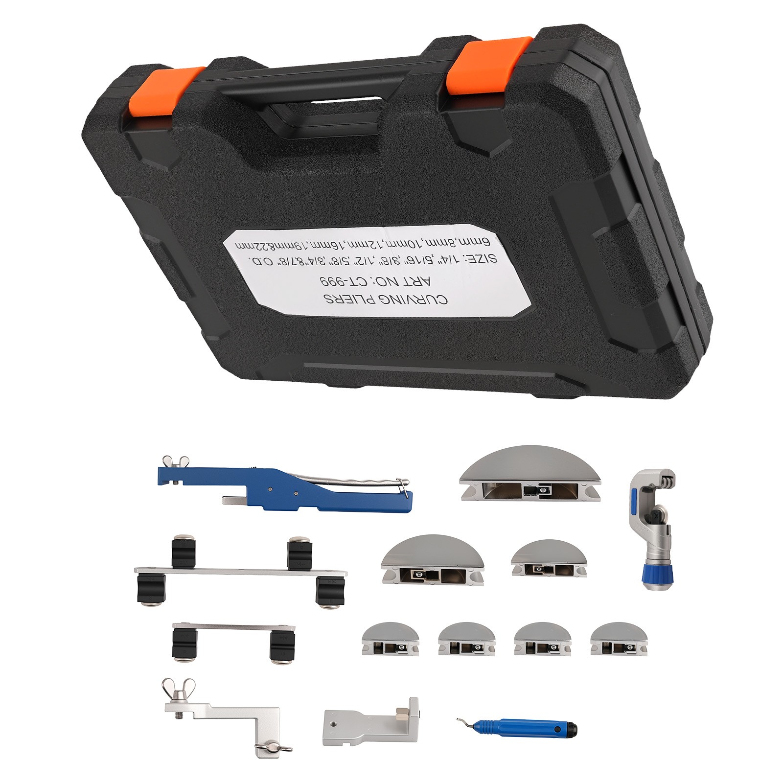 Ratcheting Pipe Tube Bender Reverse Bend 1/4"-7/8" Ratchet Copper Pipe Tool QME