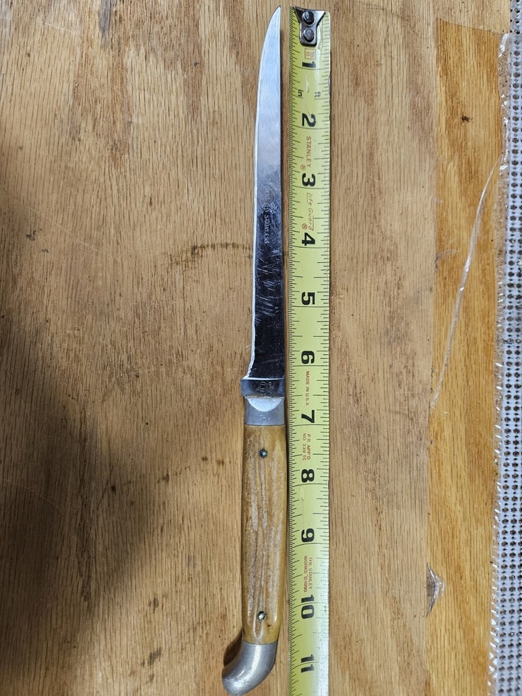 Queen Knife 6.5" Blade. Stag Handle.