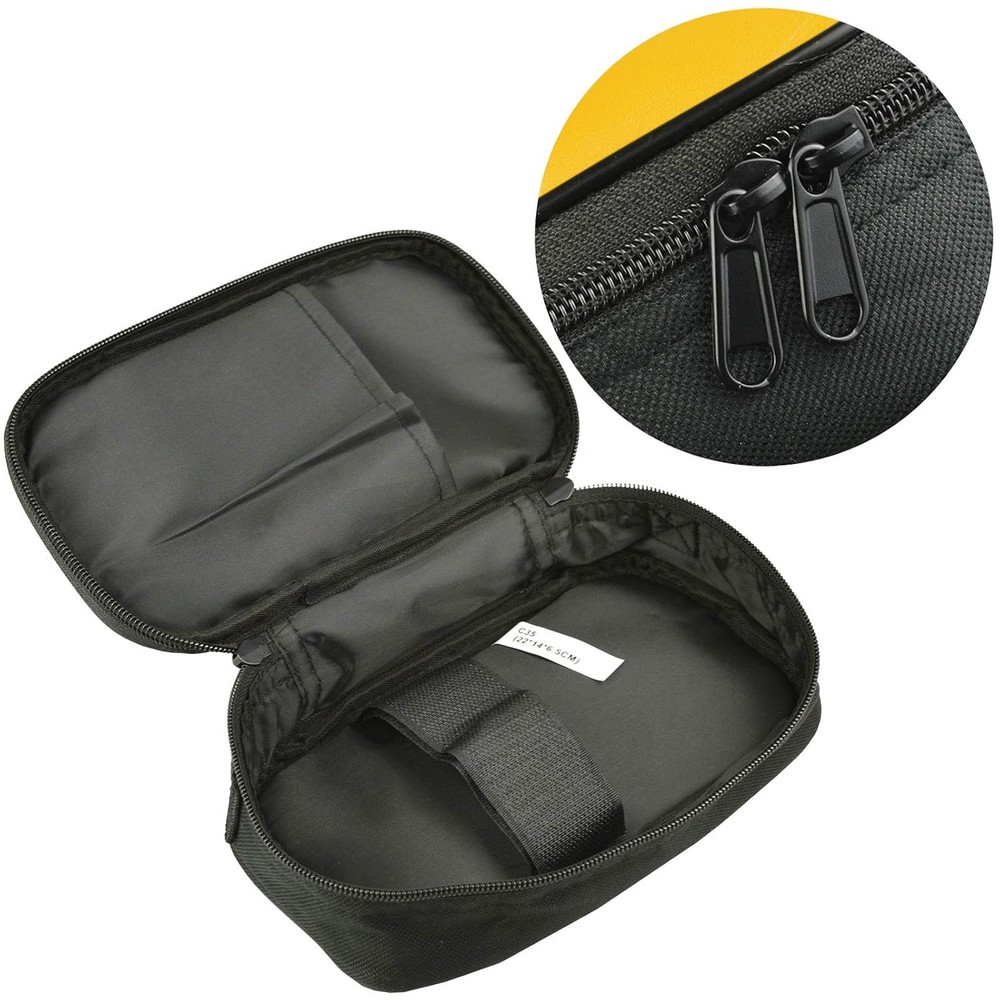 C35 Multimeter Meter Soft Case,Use for Clamp Yellow,Black