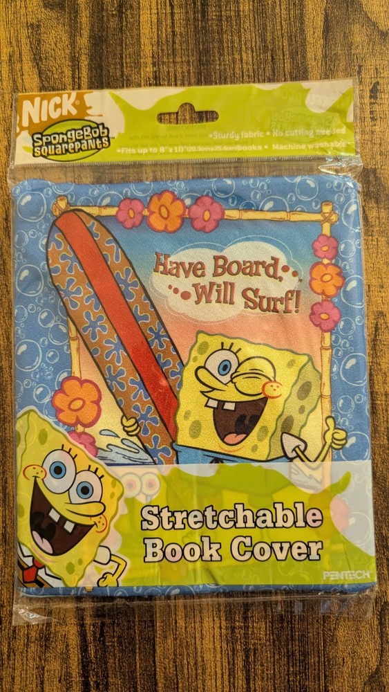 Sponge Bob Strechable Fabric Book Cover Nickelodeon