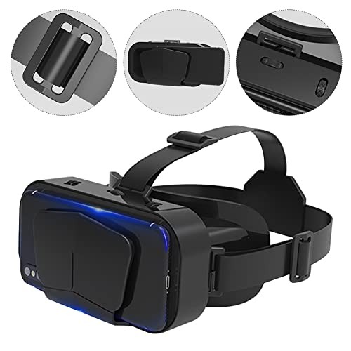 Virtual Reality VR Headset 3D Glasses, VR Headset Support 4.7-7 Inch Black
