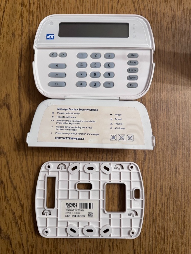 ADT Wire-free Keypad WT5500-433 Wireless