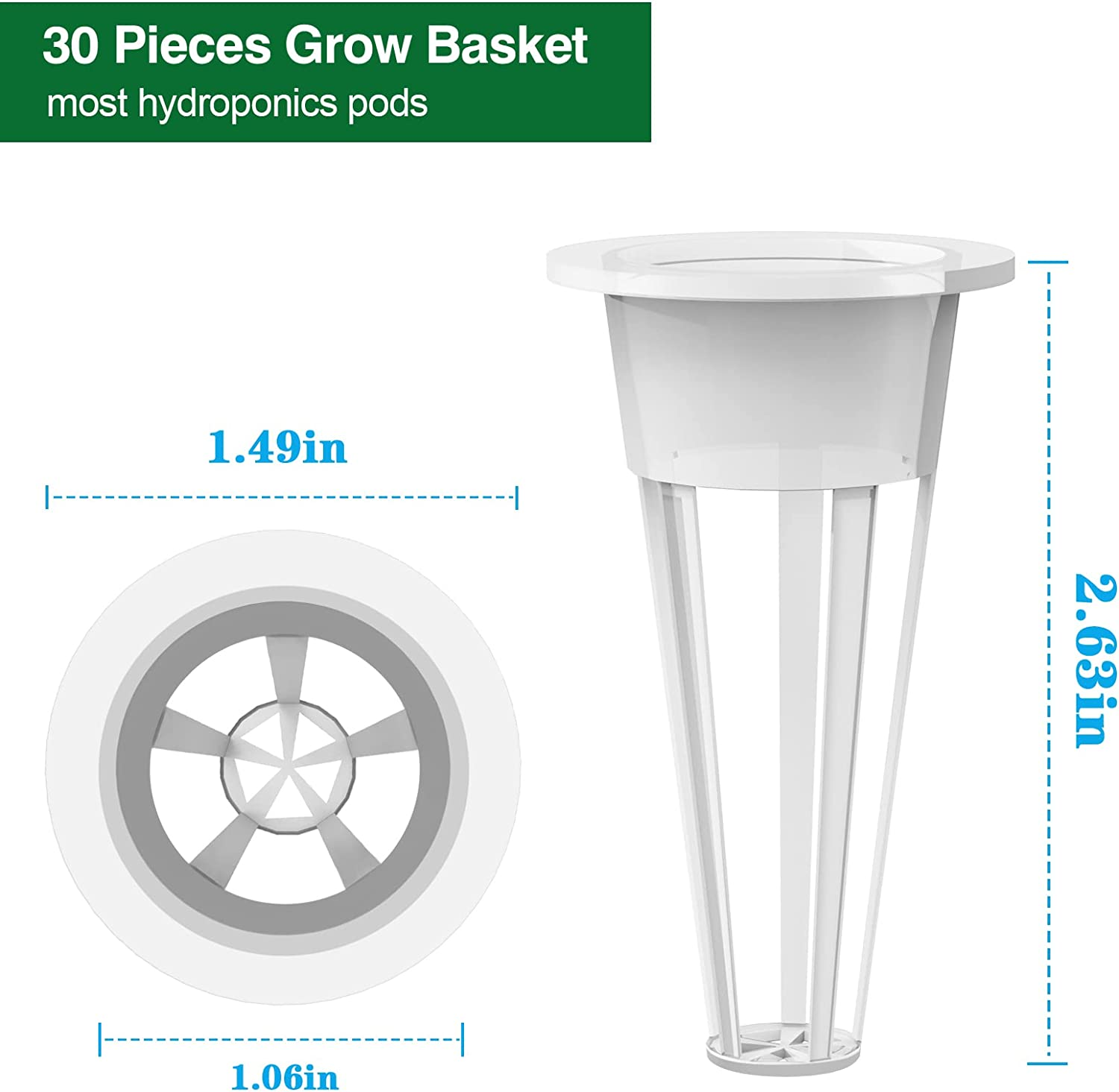 15 Grow Domes,15 Pod Labels,15 Grow Bla-Hydroponic-Garden System Seed-Pods Kit