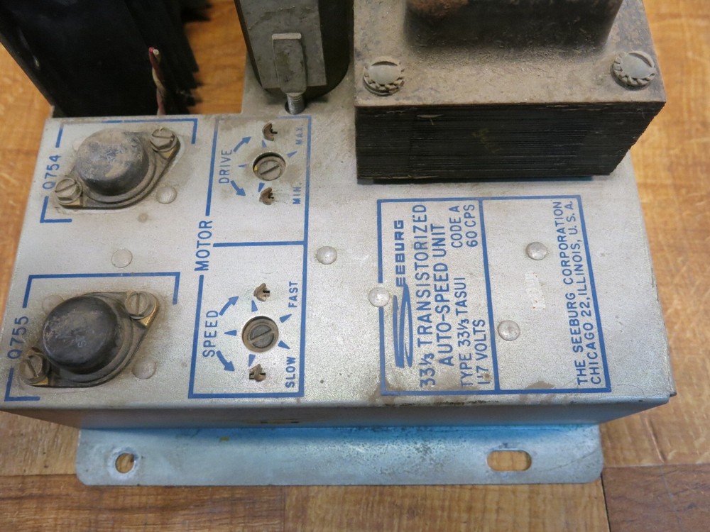 Seeburg AY160 Transistorized Auto-Speed Unit Type 33-1/3 TASU1 Code A Untested