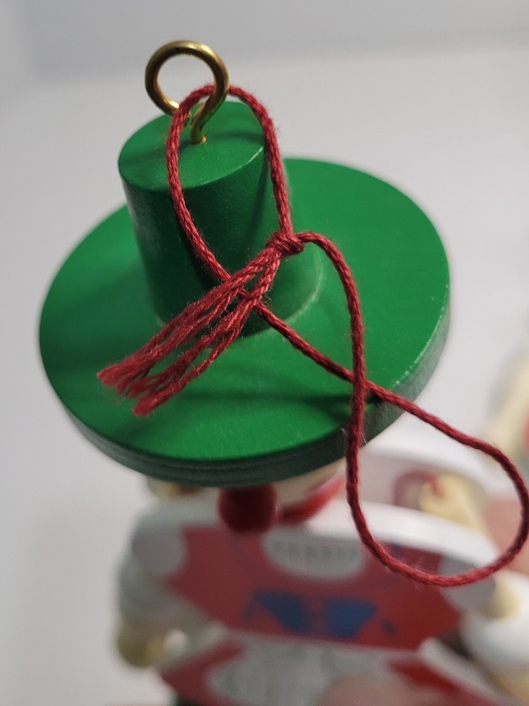 Wooden Pull String Toy Jumping Jack Figure Pull String Marionette