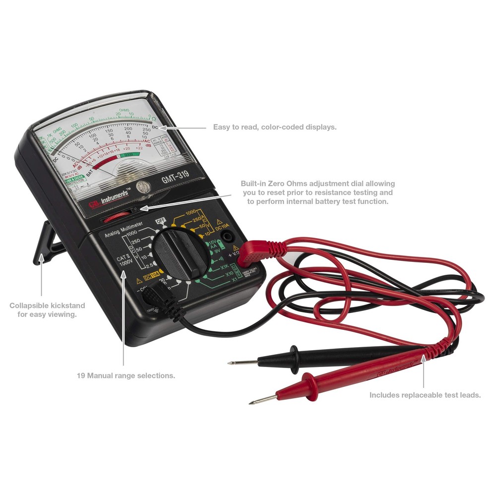 Gardner Bender Gmt-319 Multimeter Tester, Rj-45 & Rj-11, 7 Function /