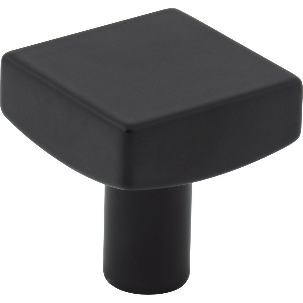 One Matte Black Kitchen Cabinet Square Knob Bathroom Pull Furniture Knobs 845MB