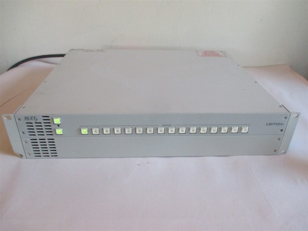 Leitch 16X1p Pro Video Switch Router Control Studio Panel Professional RackMount
