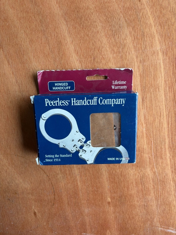Peerless Model 801C Hinged Handcuff - Nickel Finish - PR-4801C