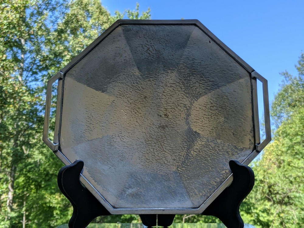Sheffield/Hoffman 0350 WMM'T'S Hammered Silverplate 10.5" Octagonal Platter