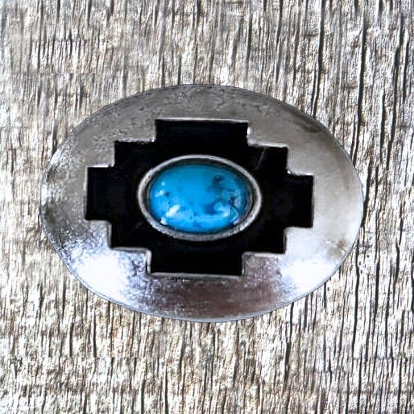Mini Chevron Turquoise Concho CON412-I