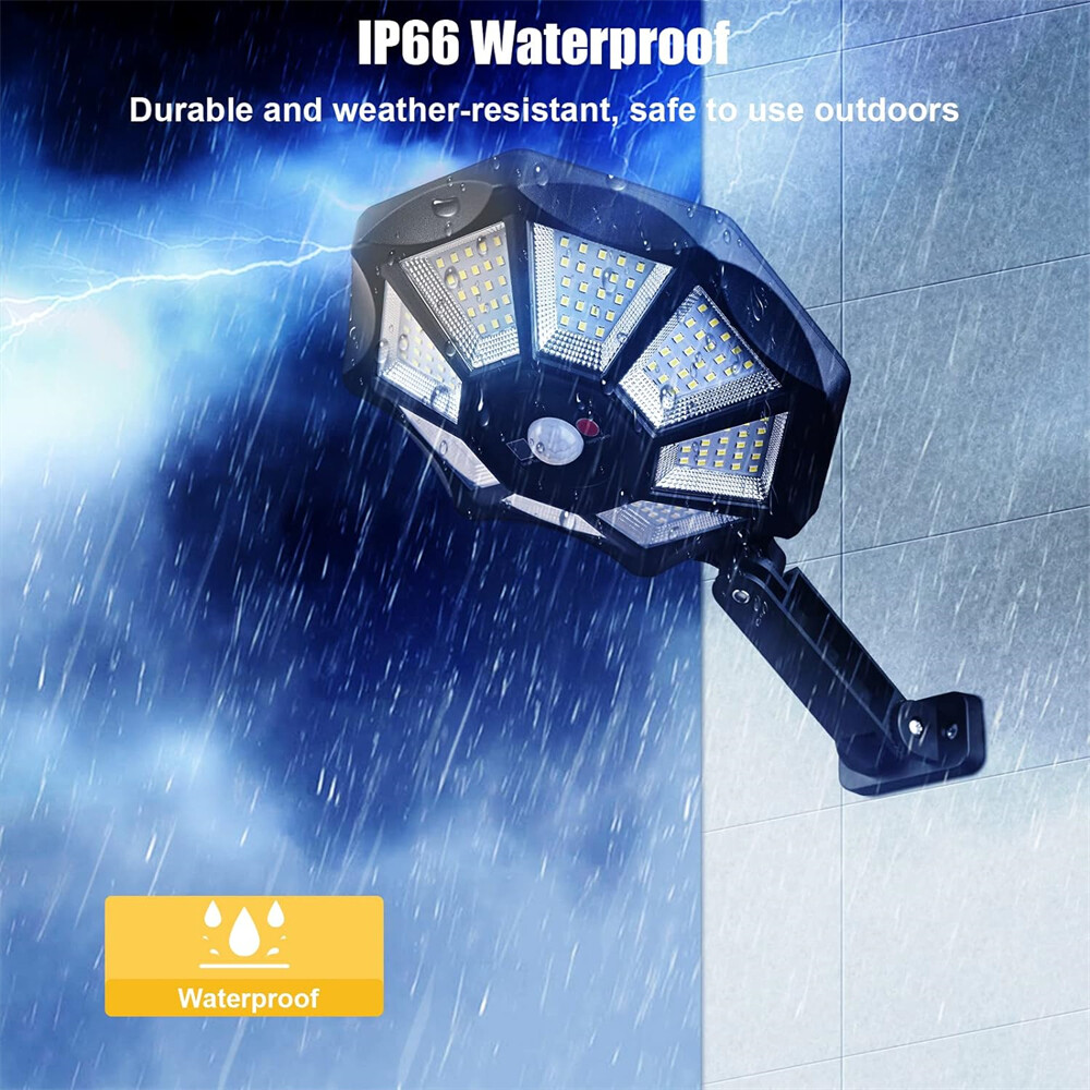 Solar Lights Outdoor 168LED Motion Sensor Flood Light Dusk to Dawn Solar Lamp US