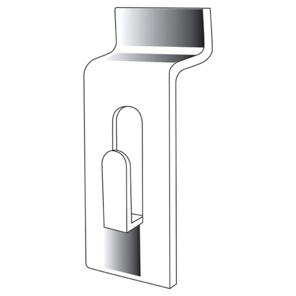 HUBERT Chrome Slatwall Picture Hooks