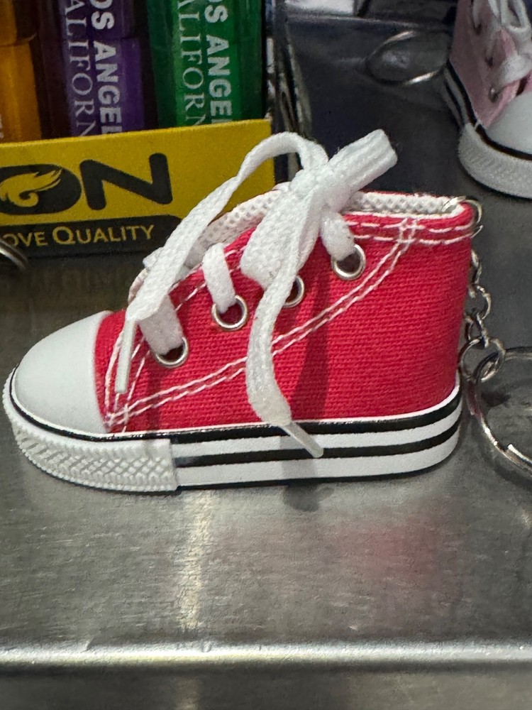 Converse All Star Chuck Taylor Patch Sneaker Edition Keychain Key Ring - Red