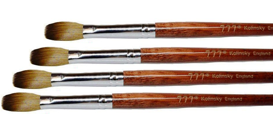 777 Kolinsky Acrylic Nail Brush For manicure Powder (Crimped) - Choose your size