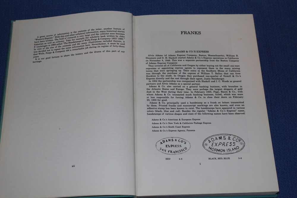 Franks of Western Express Nathan BlueLakeStamps Classic info!