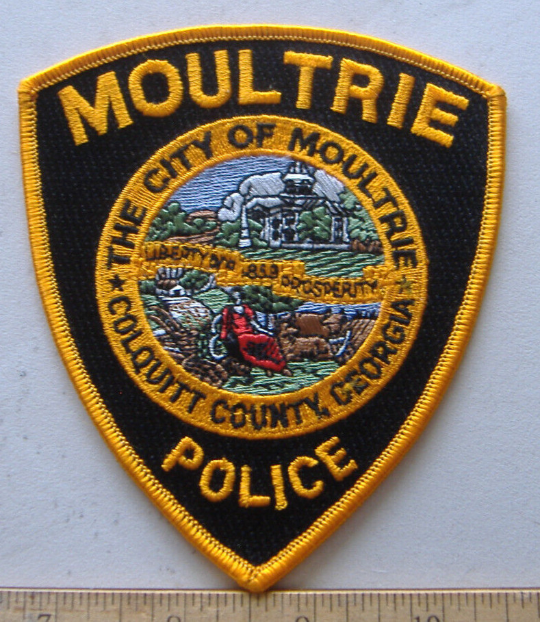 MOULTRIE  GEORGIA  POLICE FABRIC   PATCH