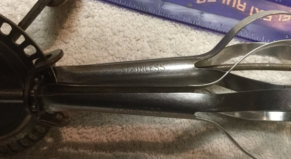 Vintage Edlund Co Egg Beater -Stainless Beaters