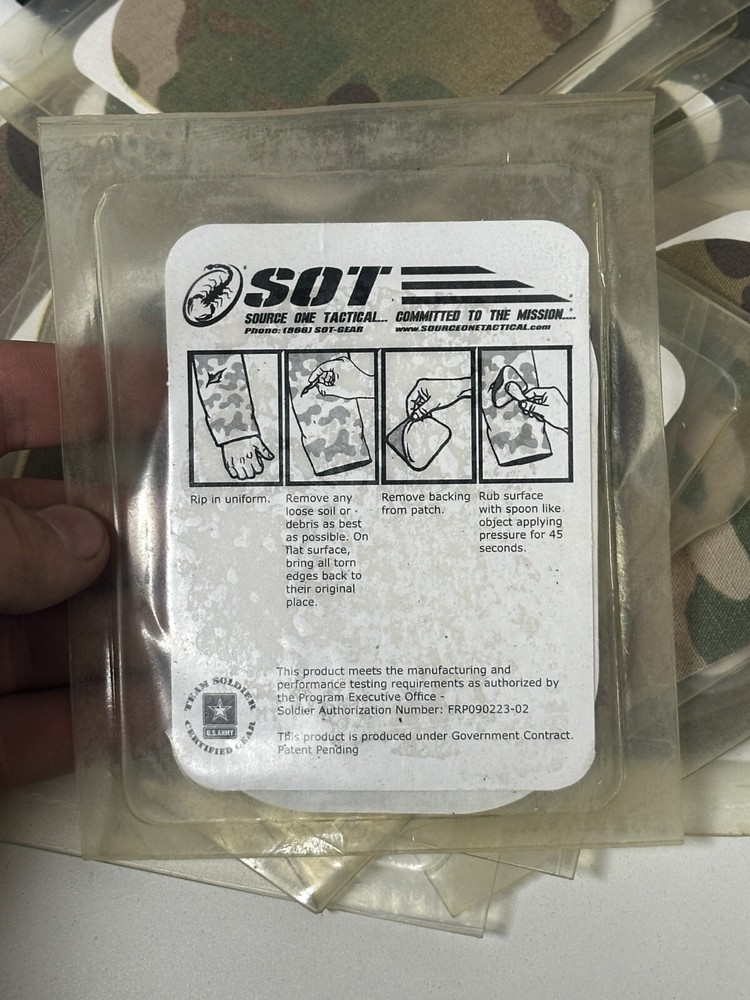 SOT Source One Tactical Multicam OCP Camo Fabric Repair Patch