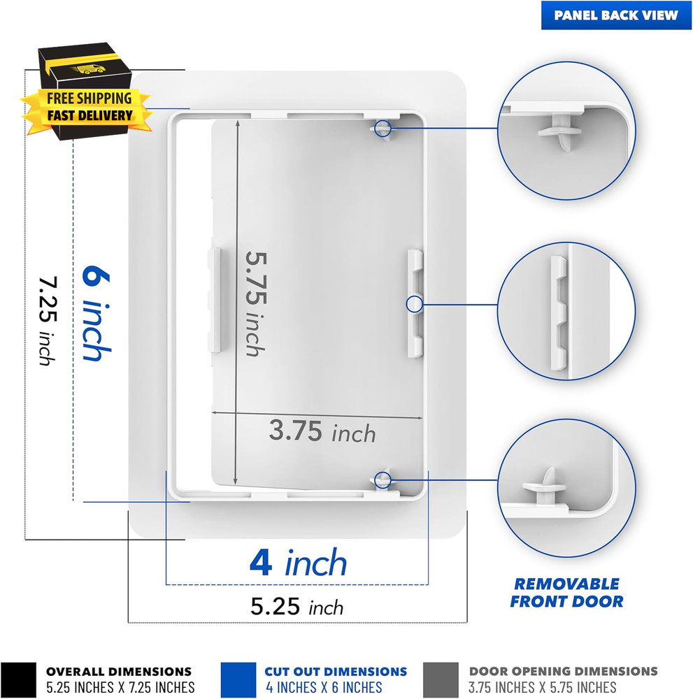 4X6 Access Panel for Drywall- Plumbing Access Panel Ceiling Access Panel Drywall