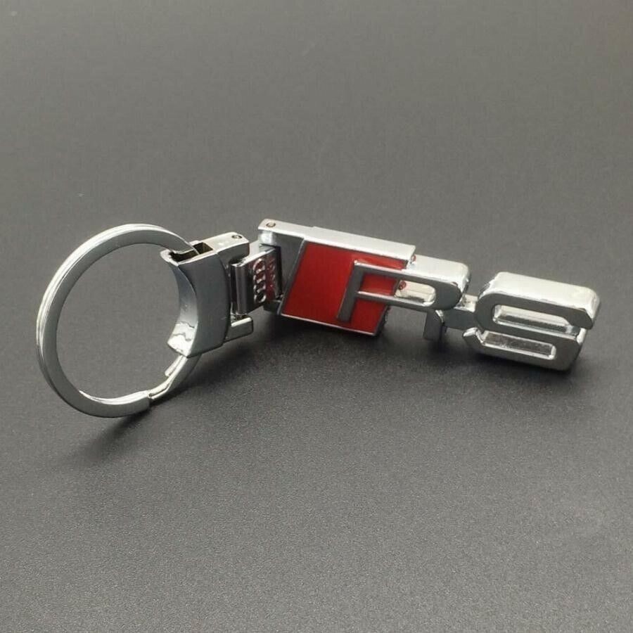 RS Keyring Chrome Metal