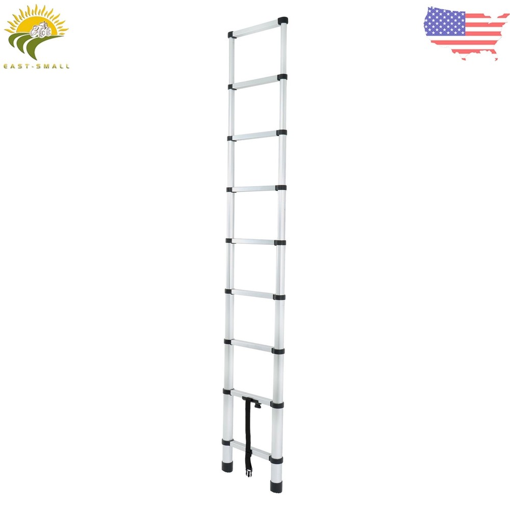 8.5 FT Multi Purpose Telescopic Ladder Folding Extension Step Ladders 330lbs