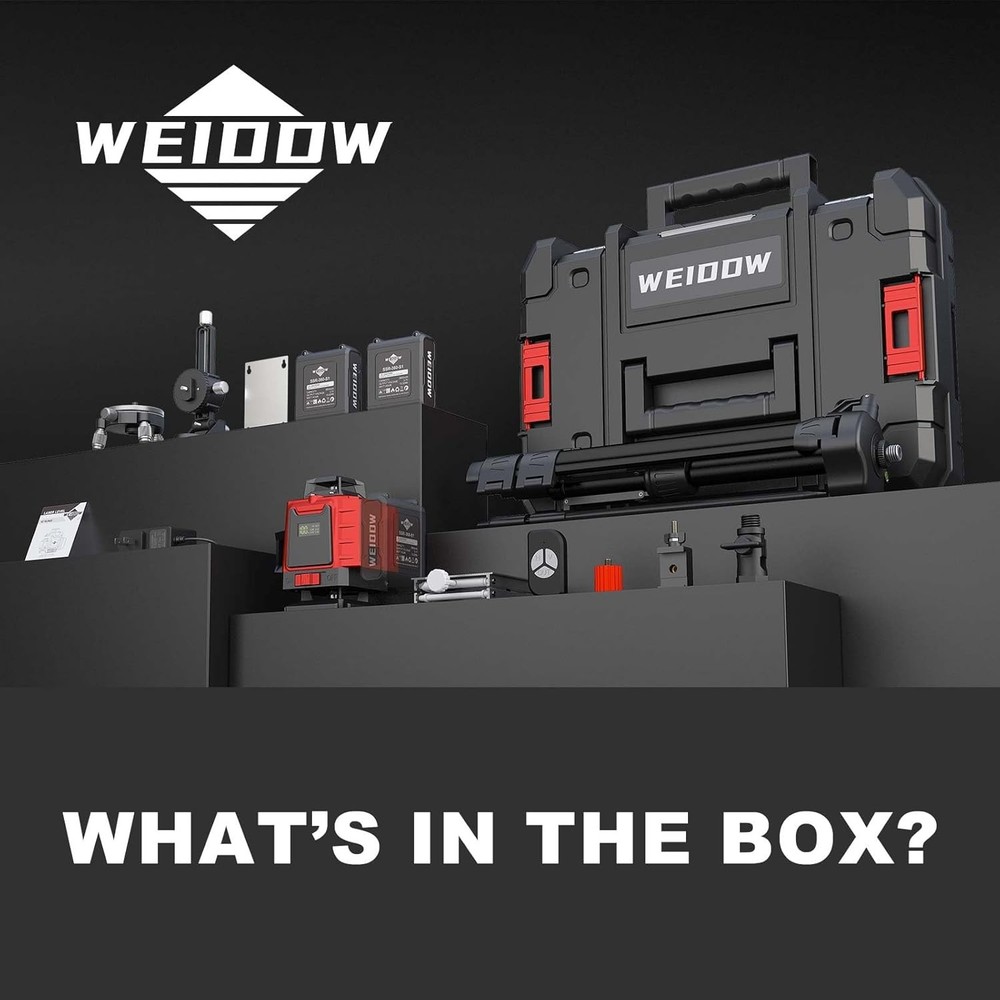 Laser Level with Tripod, Self Leveling Laser Level 4x360°